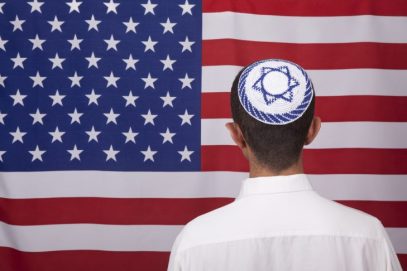 Kippah + American Flag